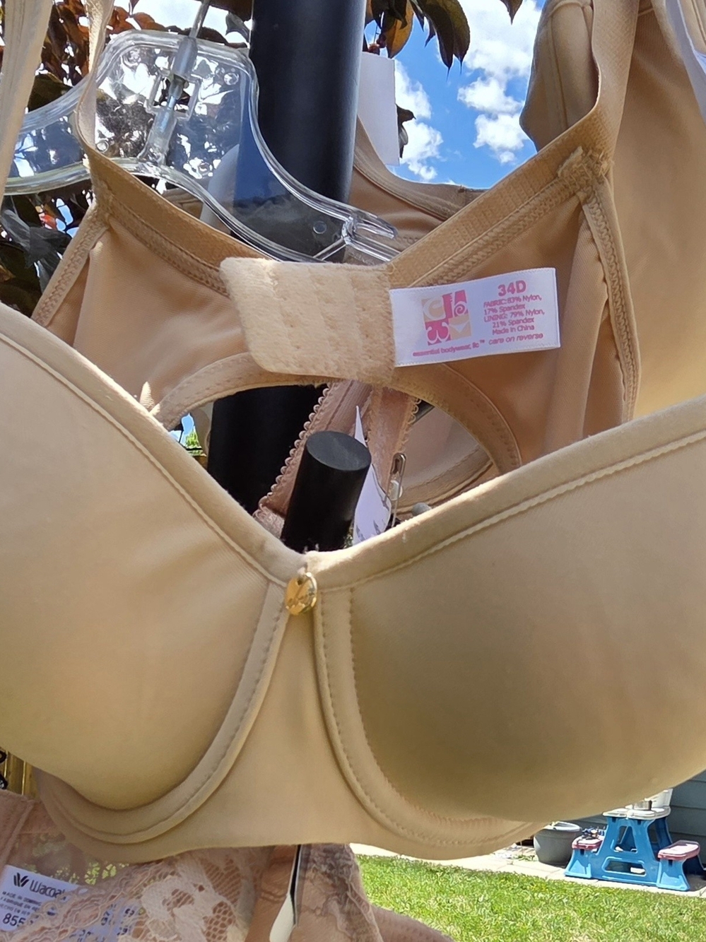 Essential Bodywear Brand New Tan Underwire T-shirt Bra — 34D